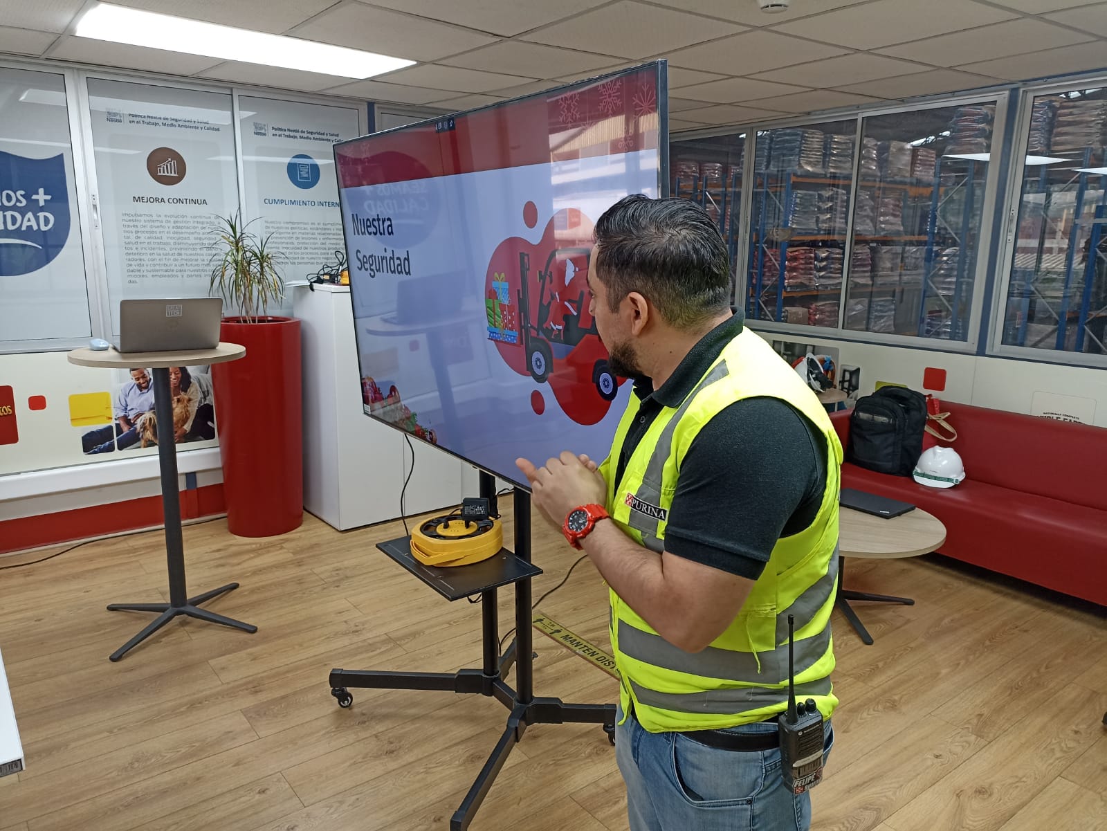 Charla de seguridad laboral in-company